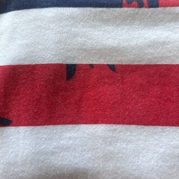 Pim + Larkin Red, White, and Blue Striped Tree long sleeve tee - Picture 7 of 7